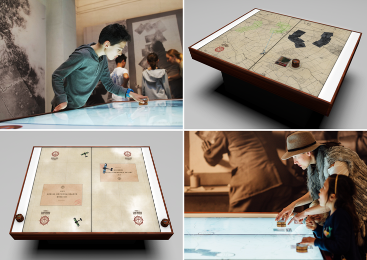 Reconnaissance Table WWI Aerial Reconnaissance Multi-User Interactive Table | Best Design Awards