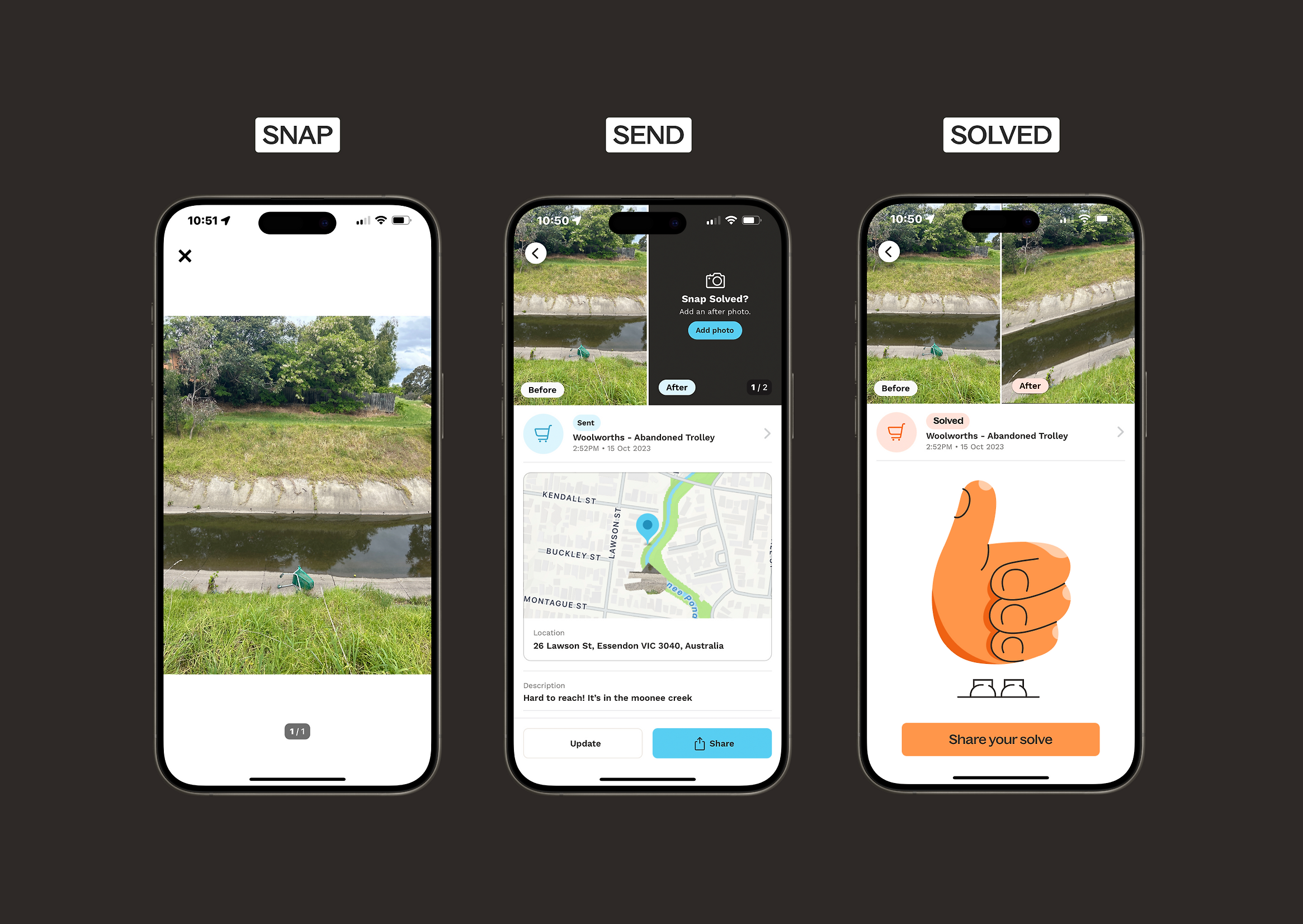 Snap Send Solve | Best Design Awards