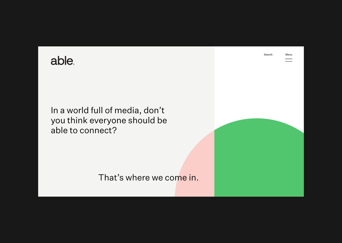 Able — Making Media Accessible | Best Design Awards